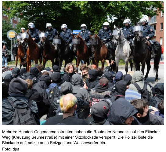 Demo Eilbek gegen Nazis 2012
