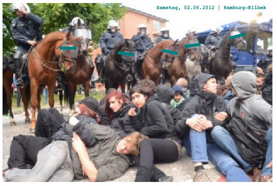 Demo Eilbek gegen Nazis 2012